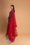 RED BROCADE LEHENGA SET (2 PCS)