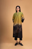 GREEN CHANDERI PRINTED TUNIC (1 PC)