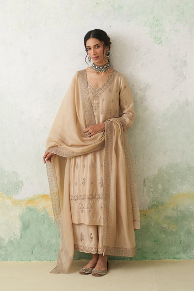 TOOSH DUPION HAND EMB. KASHMIRI KURTA SET (3 PCS)