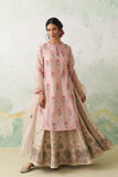 TOOSH & SOFT PINK DUPION PTD. WITH HAND KASHMIRI EMB. LEHENGA SET (4 PCS)
