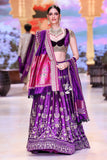 PURPLE DUPION EMB. LEHENGA SET (SK-34)