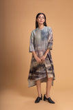 PASTEL PINKS CHANDERI PRINTED PANELED TUNIC (1 PC)