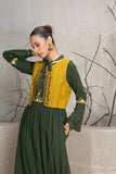 MUSTARD EMBROIDERED KOTI JACKET (1 PC)