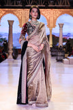 GOLD TISSUE EMB. SAREE WITH UNSTITCHED BLOUSE (VIR-06A)