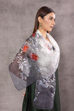 IVORY & GREY THIN CHANDERI PRINTED STOLE (BCC-11/STL)