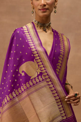 AMBI SILK BANARASI BUTI SAREE ( ADAR-03)