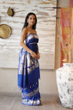 BLUE GAJI BUTI SILK SAREE (CHHAVI-28)