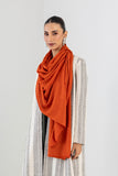 RUSTIC ORANGE WOOLEN STOLE (1 PC)