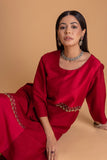 RED DUPION EMB. KURTA SET (2 PCS)