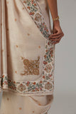 TOOSH GEO TUSSAR EMBROIDERED SAREE WITH BLOUSE (KASH-03A)