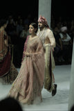 OLD ROSE NET AND ORGANZA EMBROIDERED LEHENGA SET PAIRED WITH A DELICATE FALSA EMBROIDERED DUPATTA. (4PCS)