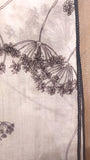 Ivory thin chanderi ebony ivory printed scarf (HB-39/SCF)