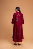 RUBY RED CHANDERI EMB. KURTA SET (2 PCS)