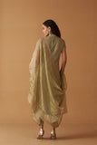 PISTA GREEN ORGANZA TISSUE EMBROIDERED DUPATTA (SNK-32)