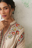 TOOSH CHANDERI EMB. KASHMIRA KURTA SET (3 PCS)
