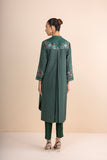 GREEN EMBROIDERED KURTA SET (2 PCS)