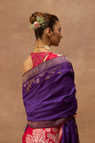 PURPLE SILK ANTIQUE DUPATTA (DUP-95)