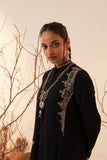 BLACK WOOLEN EMBROIDERED JACKET (1 PC)