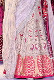 GOLD & MAROON DUPION EMBROIDERED LEHENGA SET (HD-09A)