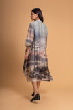 PASTEL PINKS CHANDERI PRINTED PANELED TUNIC (1 PC)