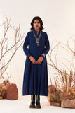 Blue Woolen Colour Blocking Jacket (Wln-02/jkt)