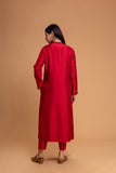 RED DUPION EMB. KURTA SET (2 PCS)