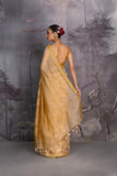 MUSTARD TISSUE SAREE (2 PCS)