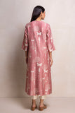 ONION PINK SILK CHANDERI PRINTED TUNIC (1 PC)