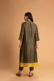SAGE GREEN DUPION KURTA SET (2 PCS)