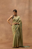 MORPANKHI ORGANZA TISSUE BANARASI SAREE (JDS-03)