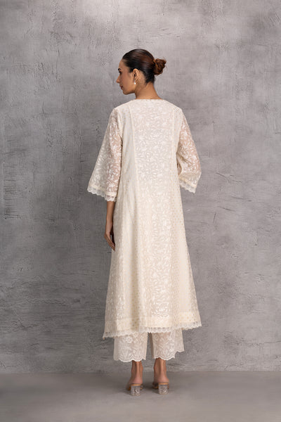 IVORY CHANDERI TUNIC (1 PC)