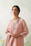 SOFT PINK CHANDERI EMB. KASHMIRA KURTA SET (3 PCS)