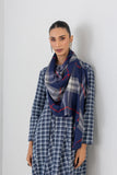 BLUE & GREY CHECK WOOLEN STOLE (1 PC)