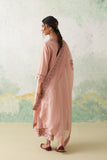 SOFT PINK CHANDERI EMB. KASHMIRA KURTA SET (3 PCS)
