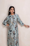 AQUA SILK CHANDERI PRINTED TUNIC (1 PC)