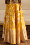 AMBER GLOW BANARASI BROCADE EMBROIDERED LEHENGA (1 PC)