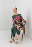 EUCALYPTUS DUPION HIBISCUS PRINTED TUNIC (1 PC)