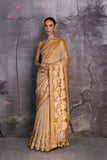 MUSTARD TISSUE SAREE (2 PCS)