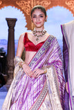 TOOSH & PURPLE TISSUE BROCADE LEHENGA SET(HD-01)