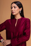 MAROON DUPION EMB. KURTA SET (2 PCS)