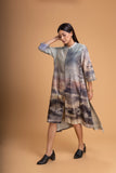 PASTEL PINKS CHANDERI PRINTED PANELED TUNIC (1 PC)