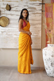 MUSTARD GAJI SILK BANDHANI SAREE (MTK-004/SRE)