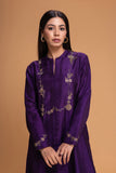 PURPLE DUPION EMB. KURTA (2 PCS)