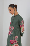 EUCALYPTUS SILK CHANDERI HIBISCUS PRINTED TUNIC (1 PC)