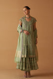 MINT MUNGA WOVEN TUSSOR EMB DUPATTA (SE-02A/DUP)