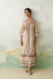 TOOSH CHANDERI EMB. KASHMIRA KURTA SET (3 PCS)