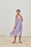 PRINTED COTTON LONG DRESS (BFW-01A)