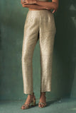 TOOSH MUNGA TUSSAR HANDWOVEN BROCADE BLOUSE STYLED WITH TOOSH MUNGA TUSSAR HANDWOVEN BROCADE PANTS &nbsp;(2 PCS)