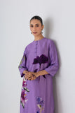 MIDNIGHT PLUM DUPION ORCHID PRINTED TUNIC (1 PC)