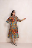 MULTICOLOR SILK CHANDERI PRINTED TUNIC (1 PC)